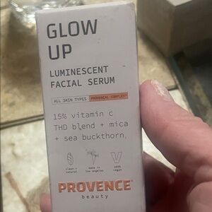 GLOW UP Luminescent Facial Serum - Provence Beauty - White with Orange Accents
